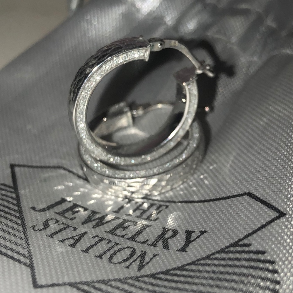 Diamond Hoop Earrings